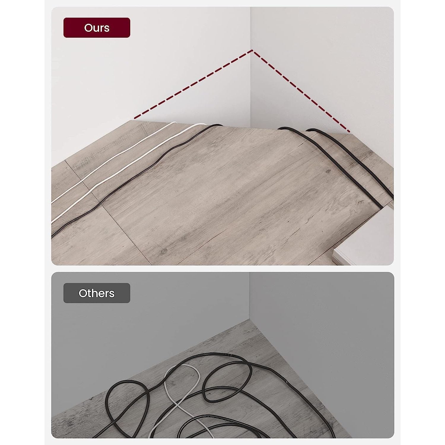 L-Shaped Computer Corner Desk Home Office