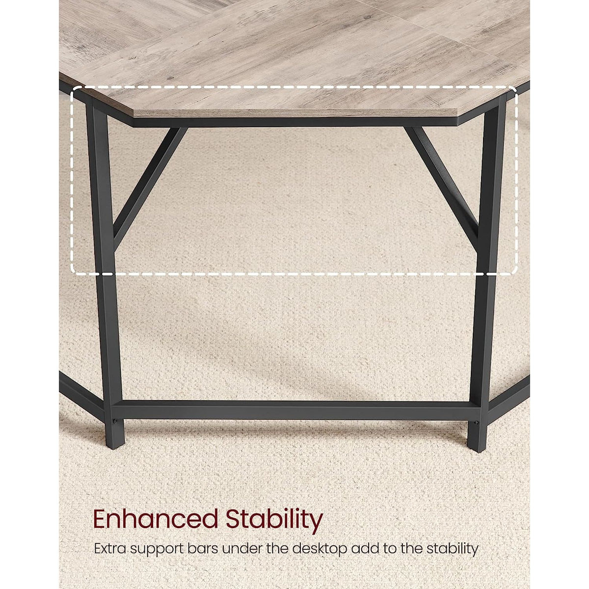 L-Shaped Computer Corner Desk Home Office