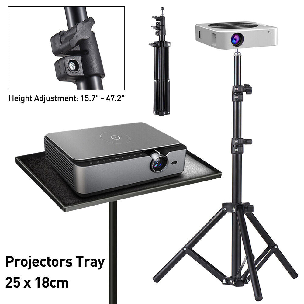 Portable Adjustable Laptop Projector Stand Tripod with Tray