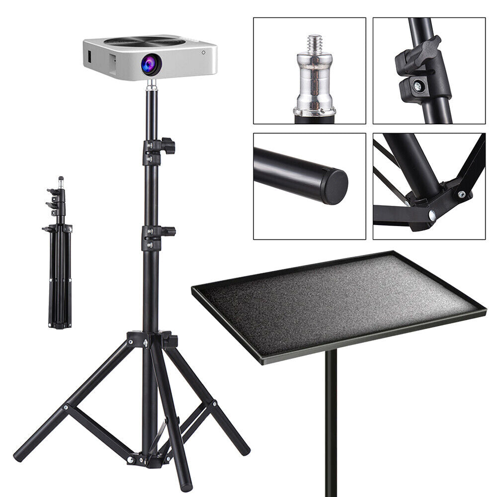 Portable Adjustable Laptop Projector Stand Tripod with Tray
