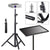 Portable Adjustable Laptop Projector Stand Tripod with Tray