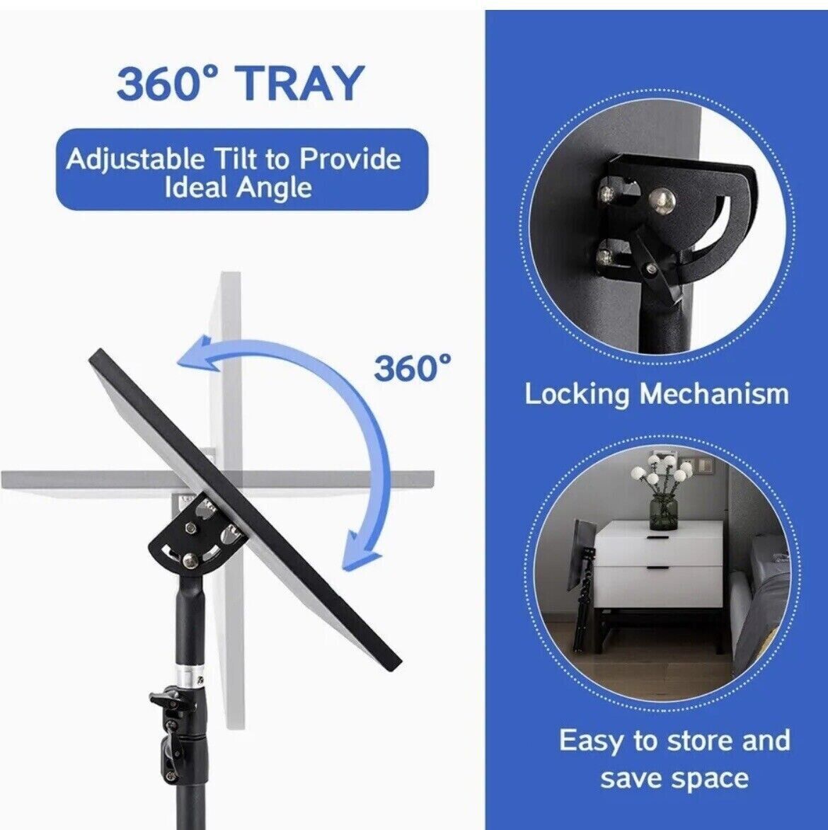 Adjustable Tripod Stand for Projector & Laptop 22-55 Portable