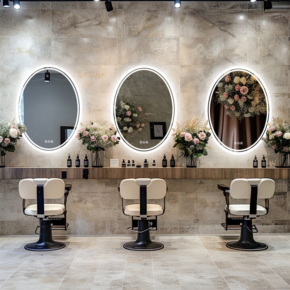 500x700mm LED Bathroom Mirror Oval Dimmable Anti-Fog