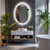 600x800mm LED Bathroom Mirror Oval Anti-Fog Dimmable