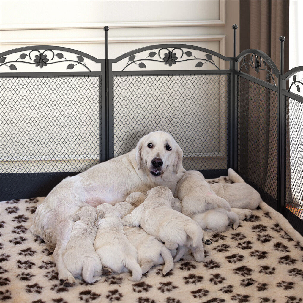 HeavyDuty Metal Dog Playpen w/ Waterproof Border