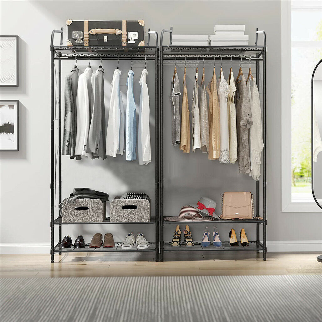 Extra Large Iron Clothes Rack Garment Hanging Stand