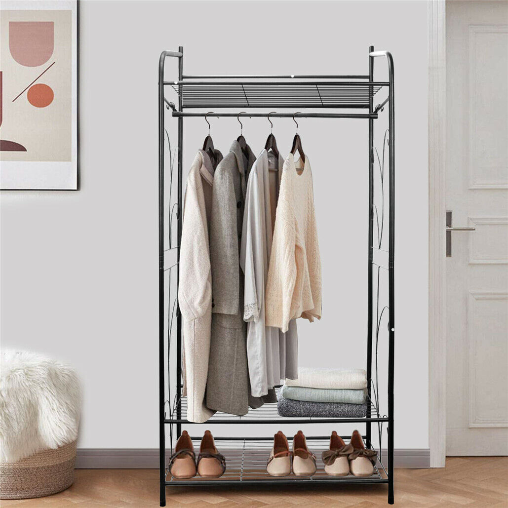 Extra Large Iron Clothes Rack Garment Hanging Stand