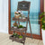 Vintage Wooden Chalkboard Easel 38x50CM with 3 Shelves