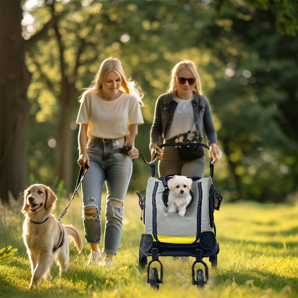 Dog Stroller Car Mounted Outdoor Pet Cart