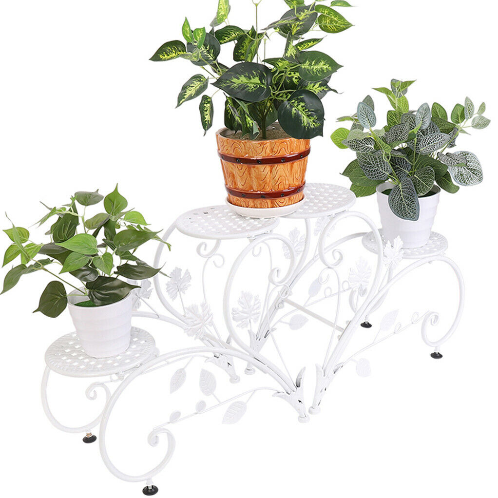 Set of 2 Plant Stand Wedding Garden Flower Shelf Rack