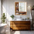 Bamboo Wall Medicine Cabinet Mirror 55.5cm 5 Shelf