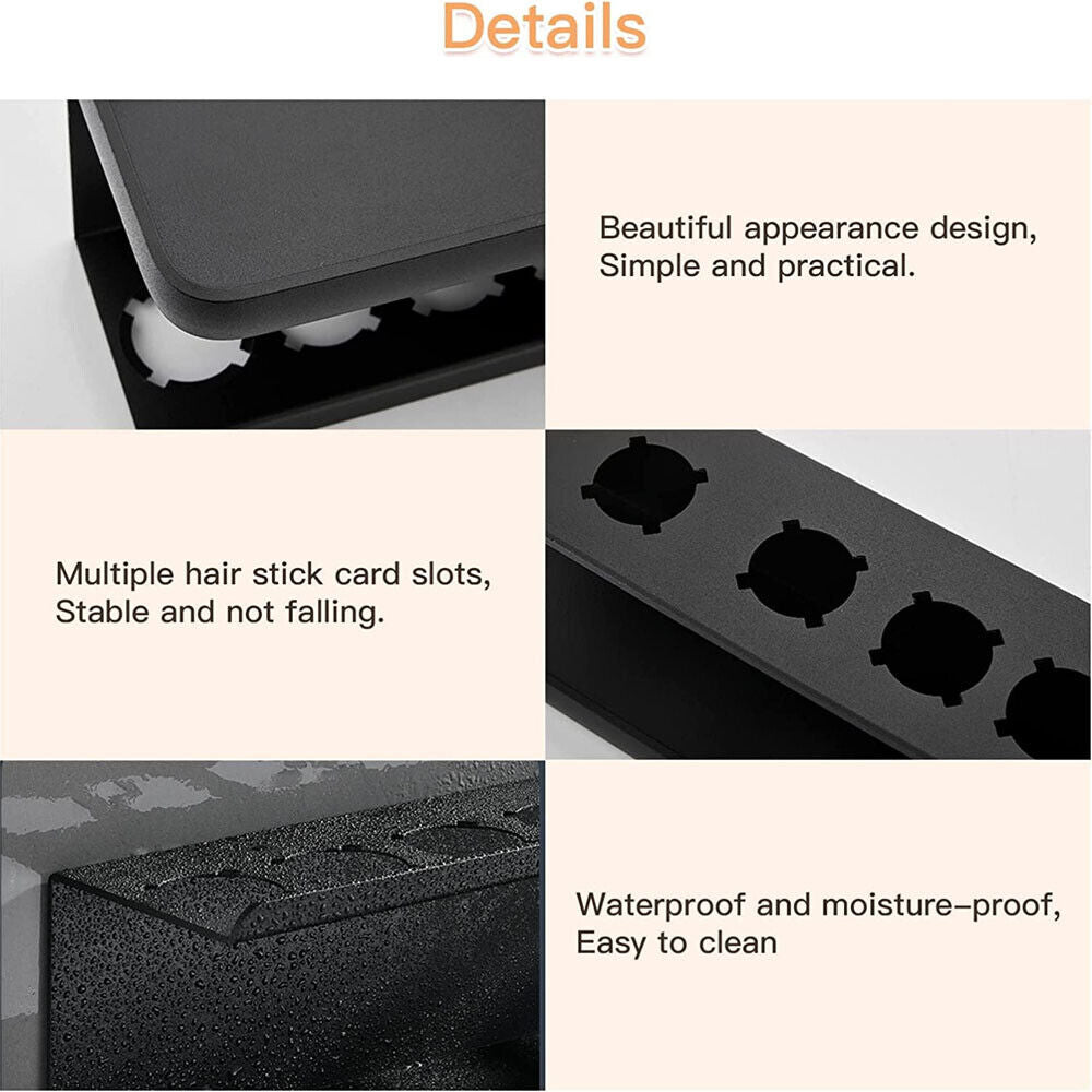 Black Space Aluminum Wall Mount Holder for Dyson Airwrap