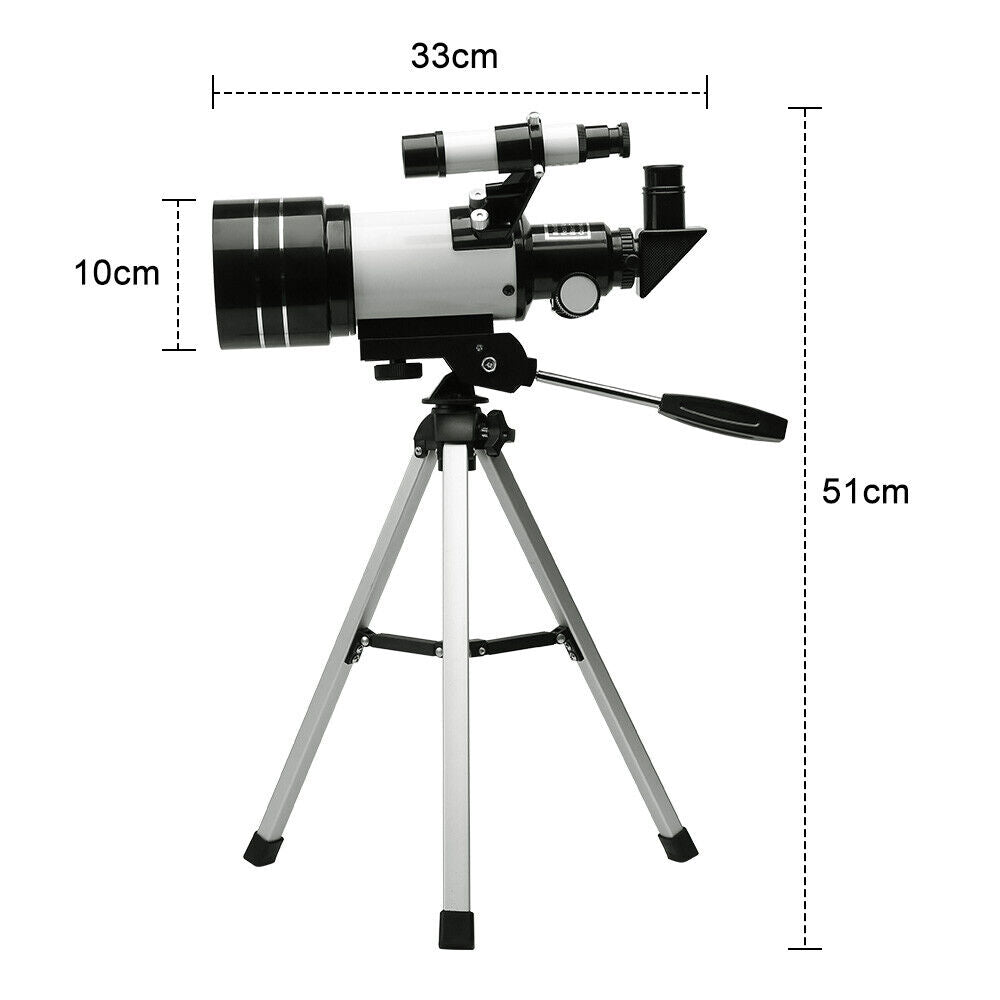 150x Zoom HD Digital Telescope 70mm Aperture Unmounted