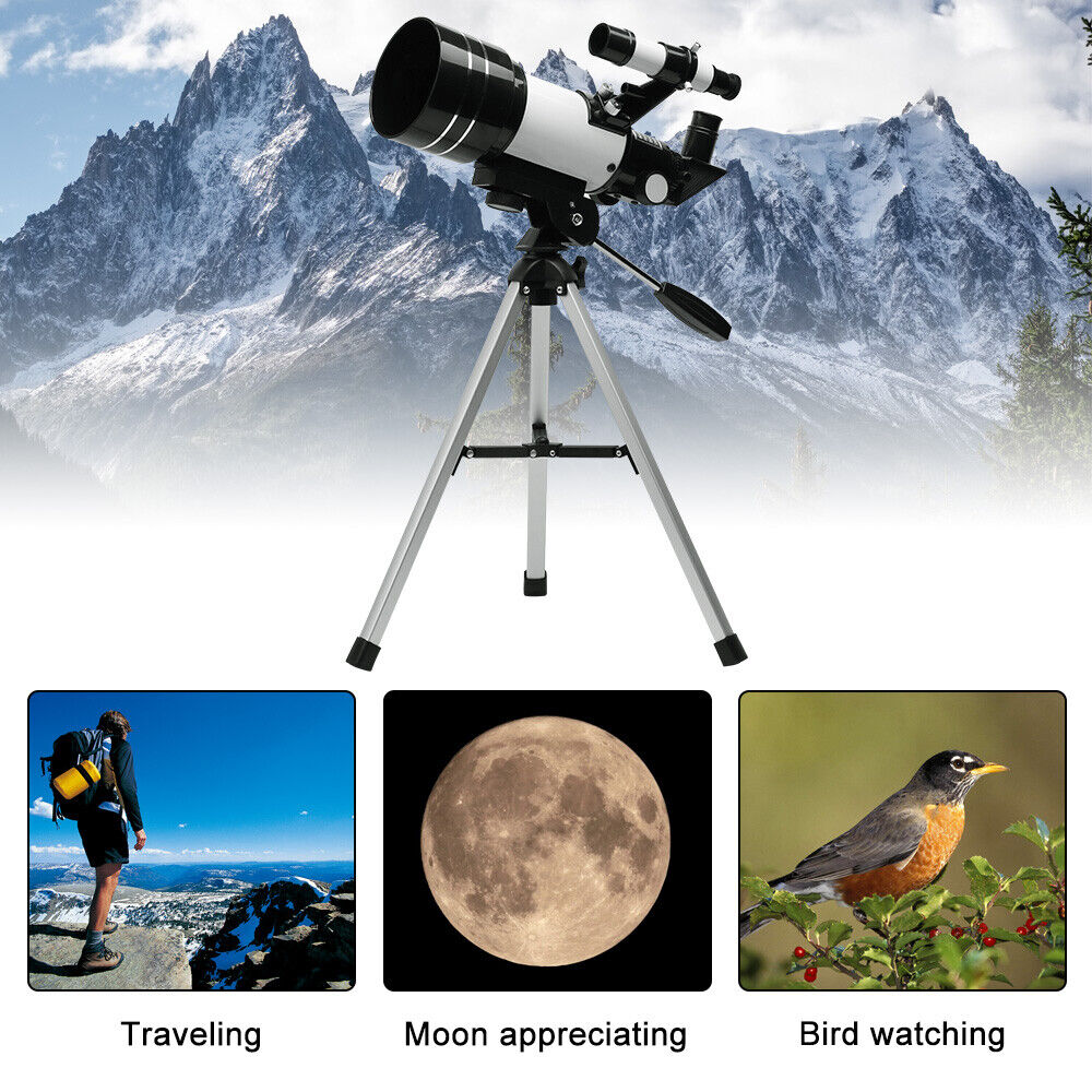 150x Zoom HD Digital Telescope 70mm Aperture Unmounted