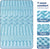 Single Memory Foam Mattress Topper 7-Zone Bamboo Cover Breathable