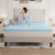 Single Memory Foam Mattress Topper 7-Zone Bamboo Cover Breathable