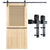 Sliding Barn Door Hardware Kit Rust Resistant Heavy Duty 1.83m