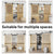 Sliding Barn Door Hardware Kit Rust Resistant Heavy Duty 1.83m