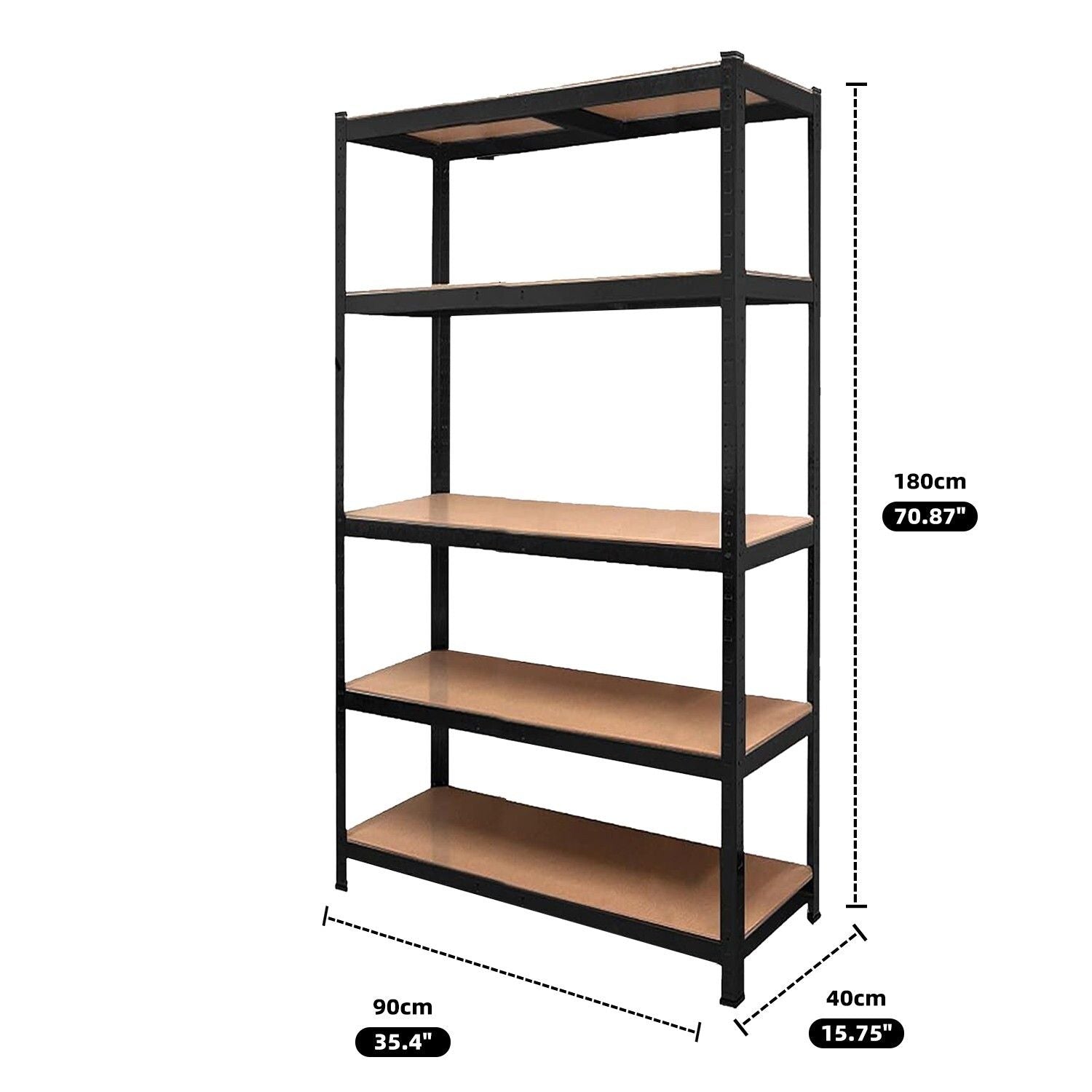 Heavy Duty Warehouse Shelving Rack Steel Garage Storage 180cm