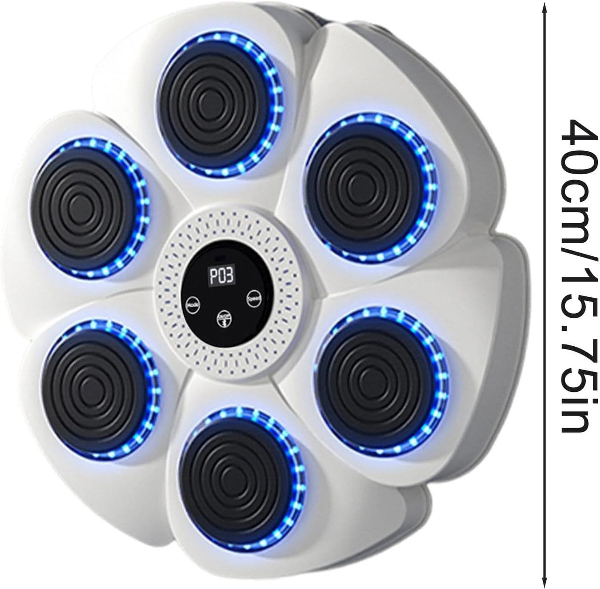 Bluetooth Boxing Machine Wall Mount White, Gloves Included,