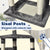 Large Grey Cat Tree Tower Condo with Scratching Post Bed