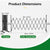 Retractable Aluminium Garden Gate Pet Fence Durable Indoor Outdoor
