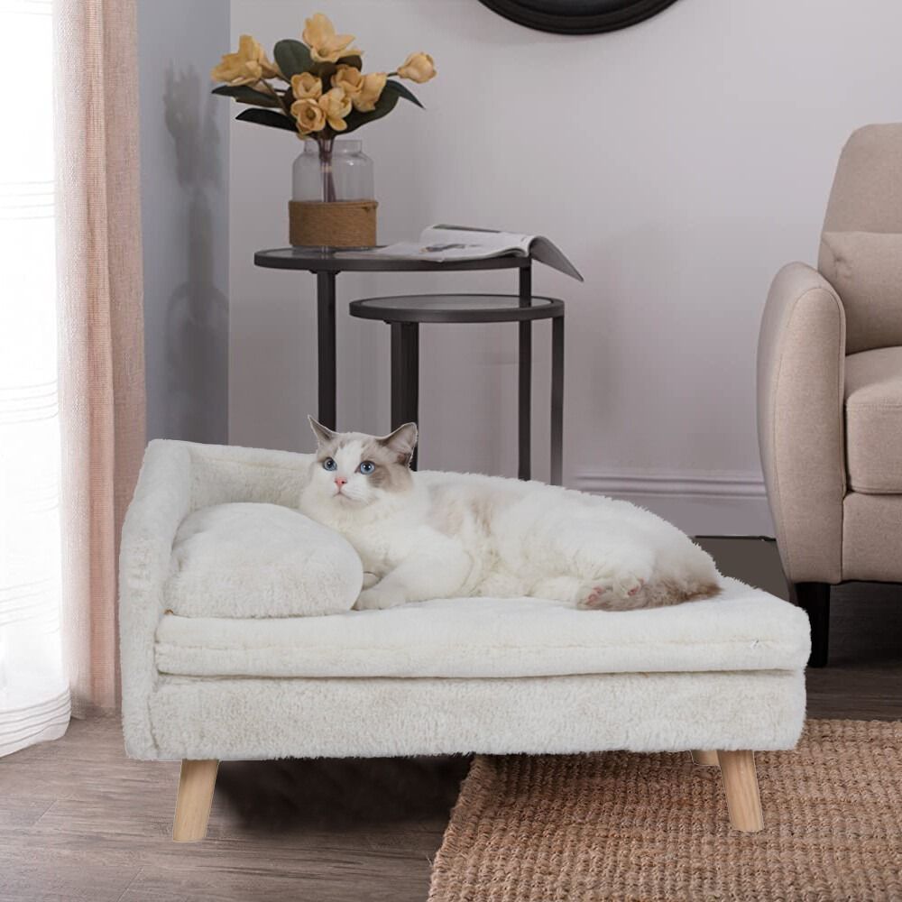 Small Raised Pet Sofa 70x40x39cm Waterproof Portable Dog Bed