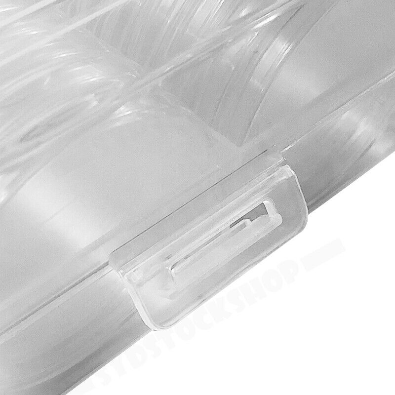 100pcs 46mm Clear Plastic Coin Holder Capsules Storage Box
