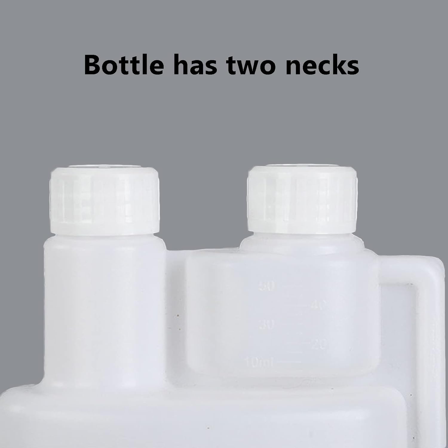 10-Pack 500ml Plastic Twin Chamber Bottles with Tamper Evident Caps