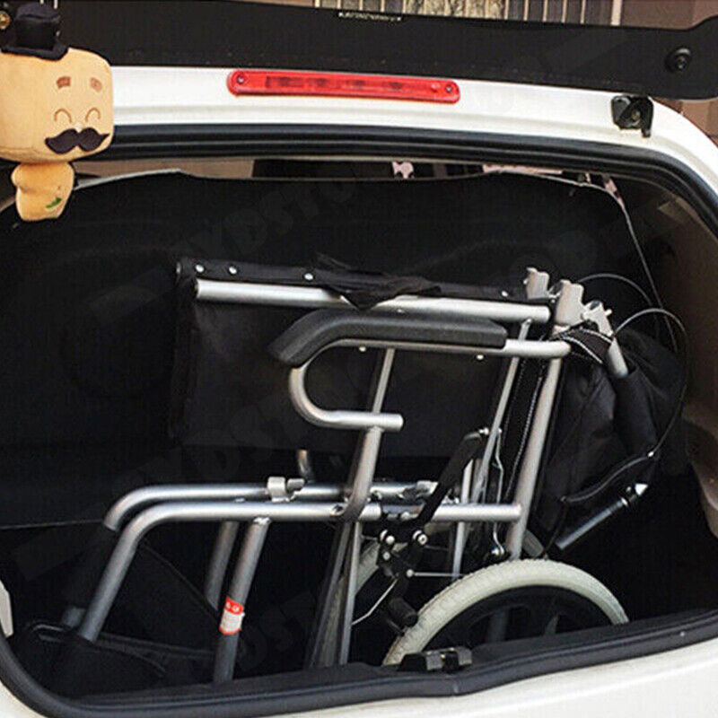 16 Lightweight Foldable Wheelchair Flat-Free Tires Handbrakes