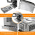 Stainless Steel Wood Burning Stove 1 Burner Camping BBQ with Chimney