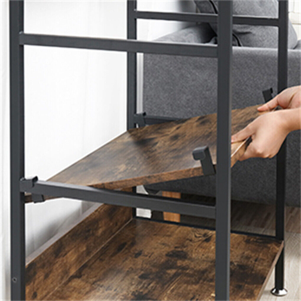 Heavy Duty Clothes Rack 3 Tiers MDF & Metal Iron Rail