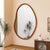 Small Art Deco Asymmetrical Wall Mirror 56x82cm