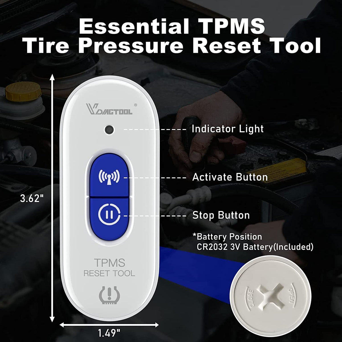 TP508 TPMS Relearn Tool for GM Tire Pressure Reset