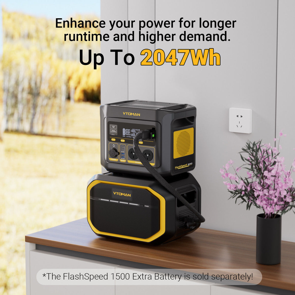 FlashSpeed 600 600W 499Wh AC/DC Portable Power Station Generator