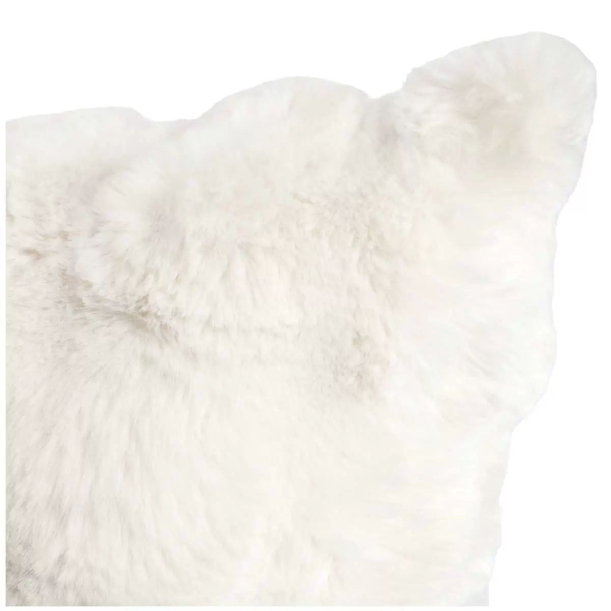 Luxe faux fur cushion 55 x 55cm ivory