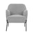 Hugo upholstered armchair light grey
