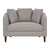 Accent Chair with Storage Ottoman
