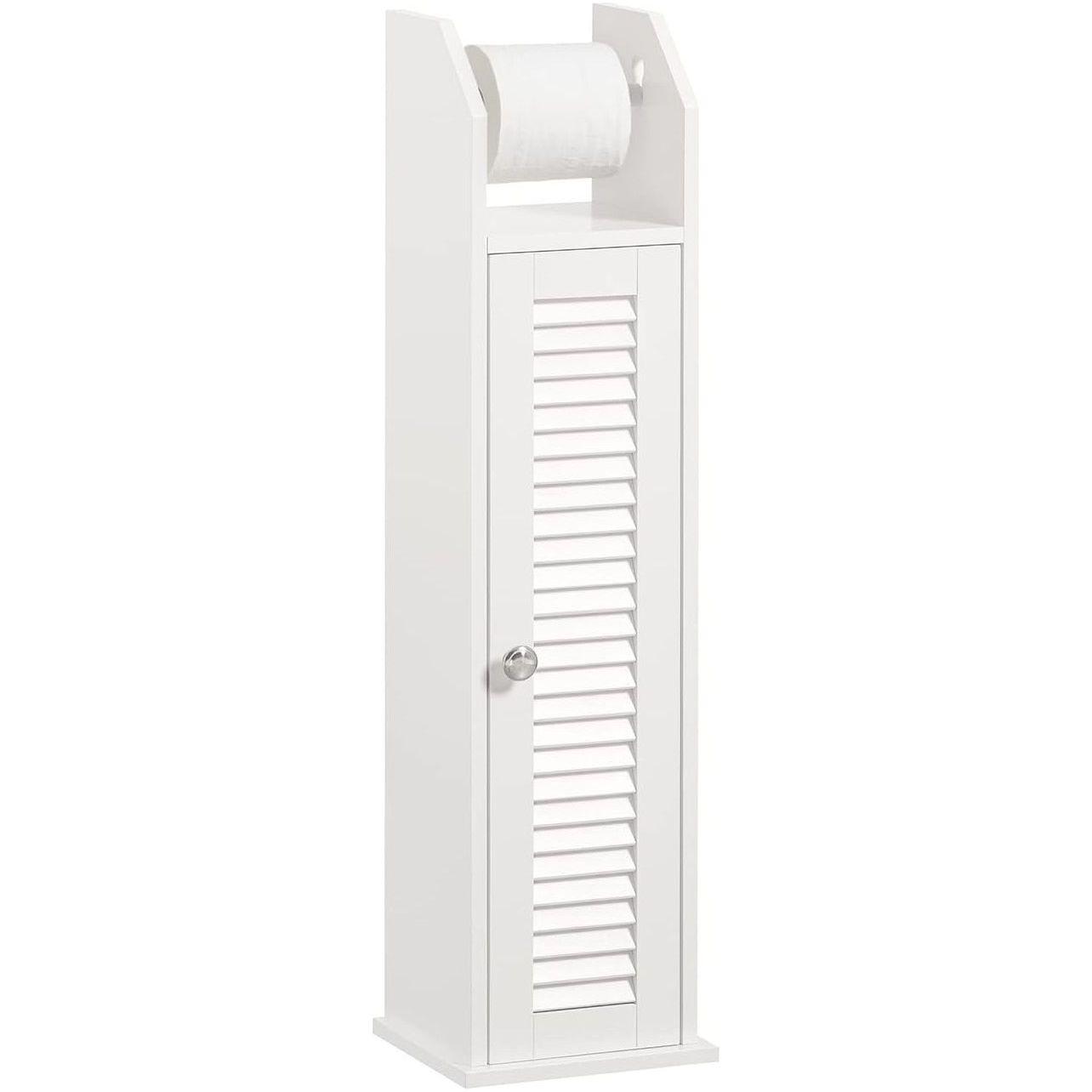 Wooden Bathroom Storage Cabinet, White