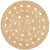 Atrium pilu natural rug 150 x 150cm