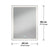 Aurea integrated led plug in wall mirror