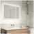 Aurea integrated led plug in wall mirror