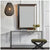 Zeta wall mirror large antique gold