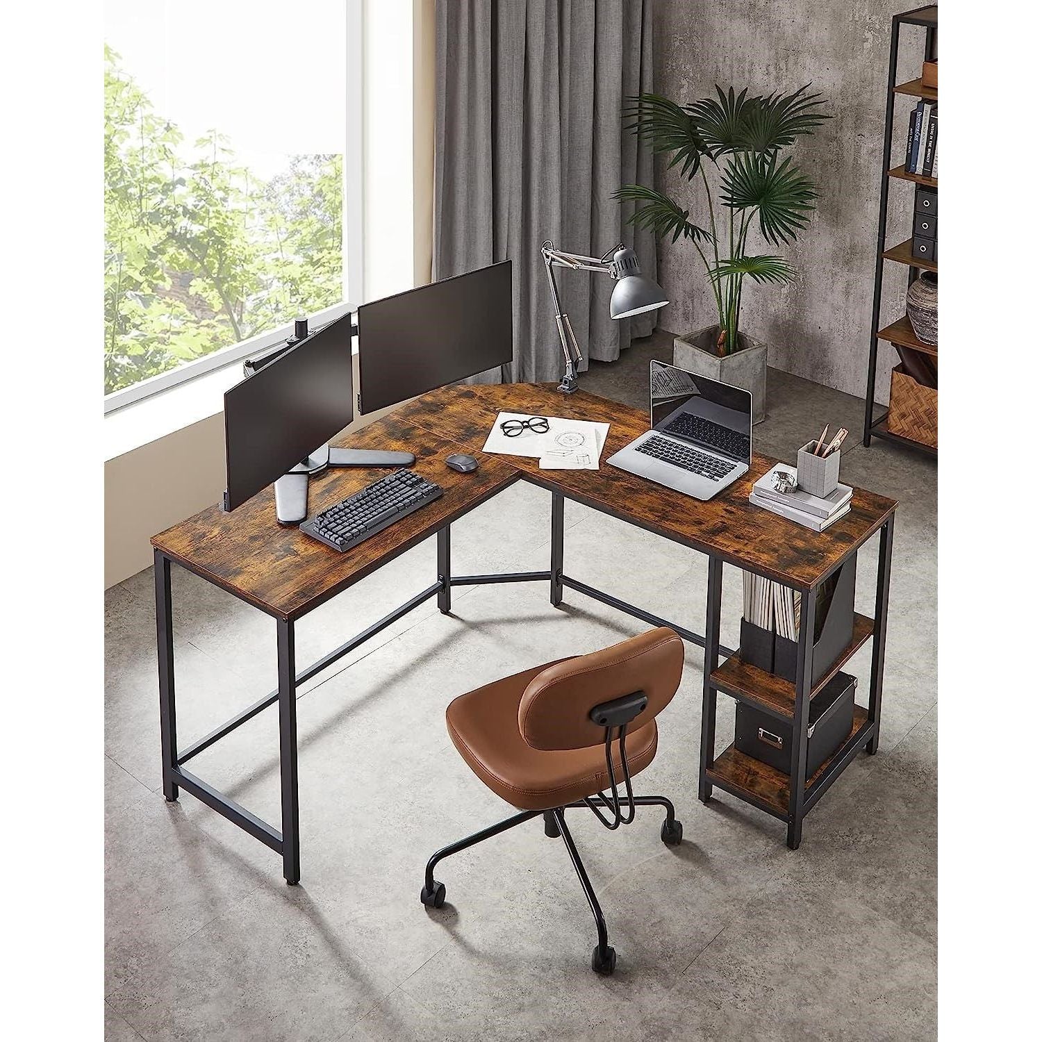 L-Shaped Computer Desk Corner