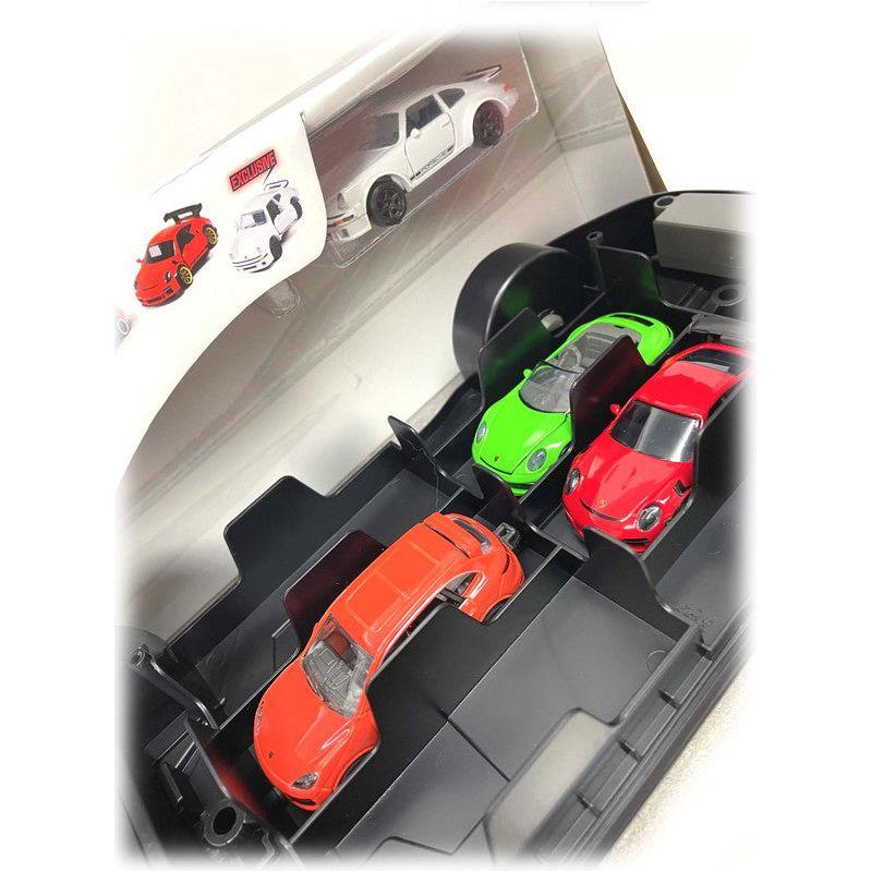Majorette Porsche 911 GT3 RS Carry Case Playset including 4x Diecast Model Cars