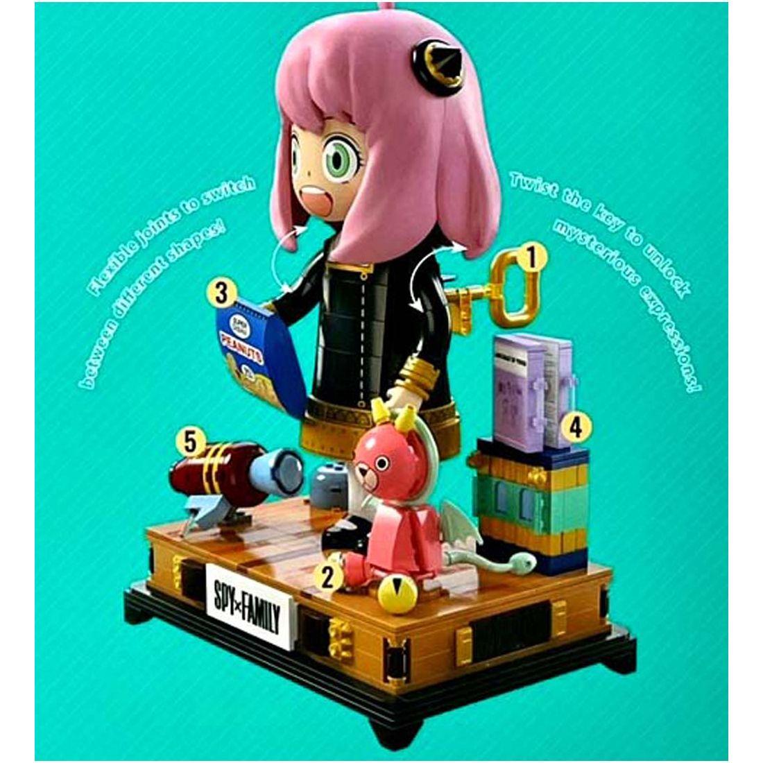 Kalos 31cm Anya Forger Face Changing Building Block Figure Spy X Family