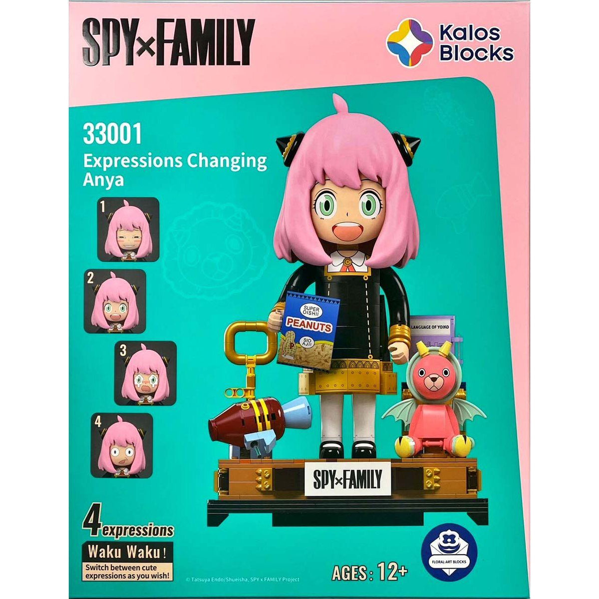 Kalos 31cm Anya Forger Face Changing Building Block Figure Spy X Family