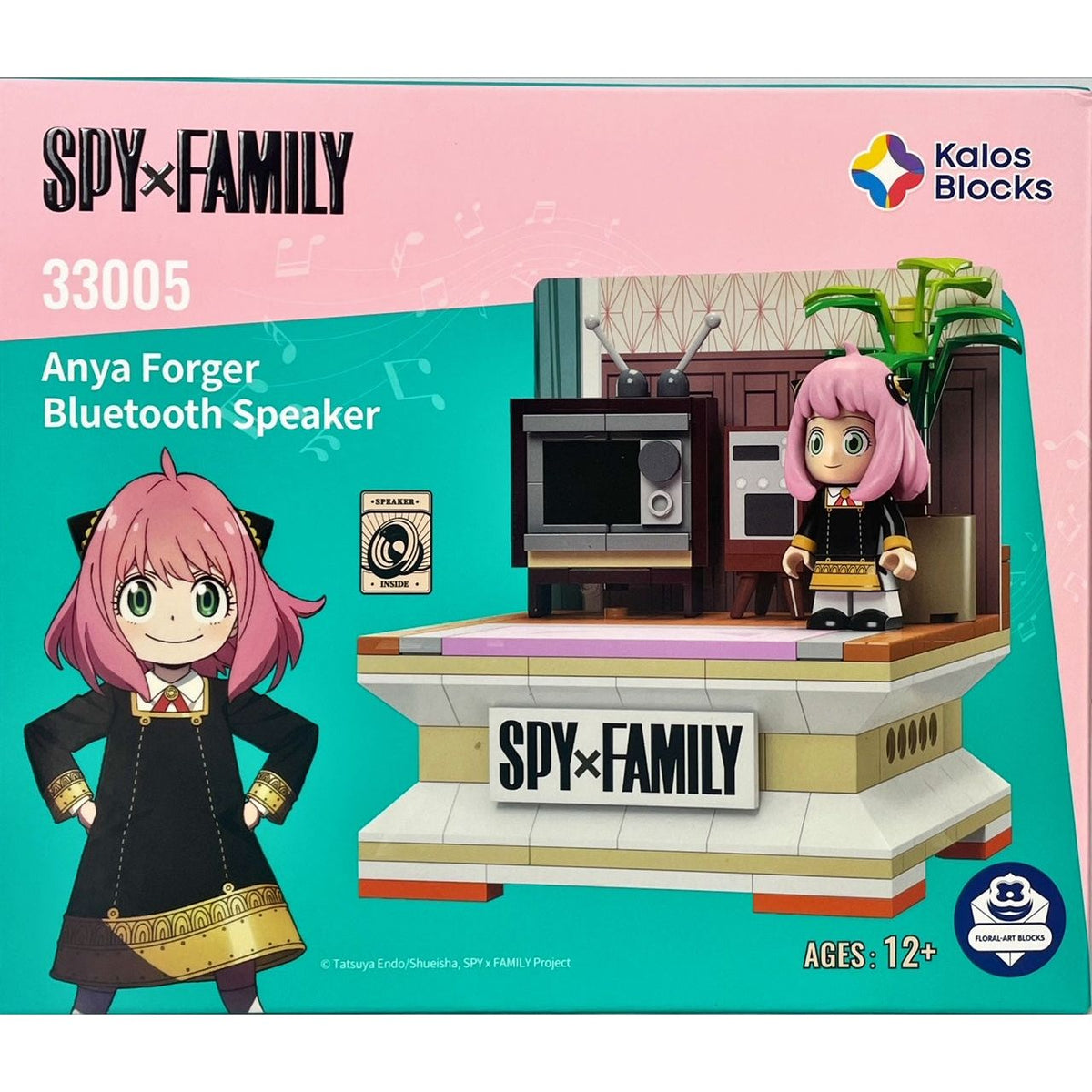 Kalos Spy X Family Anya Forger Building Block Bluetooth Speaker