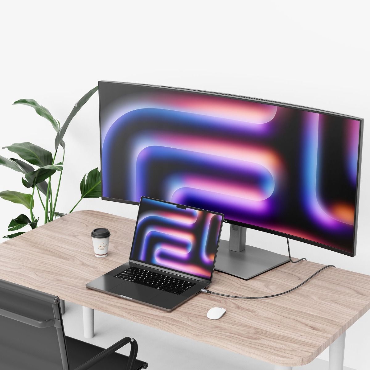 mbeat Tough Link 1.8m 16K USB-C to DP Cable - Space Grey