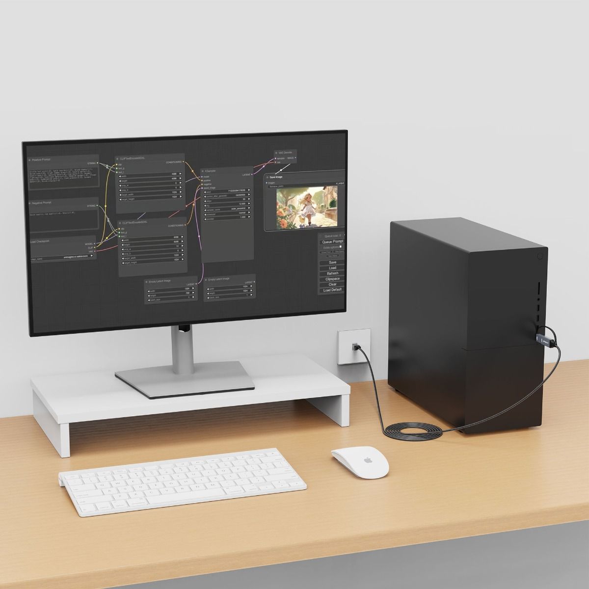 mbeat Tough Link 3m USB & USB-C to RJ45 Ethernet Cable - Space Grey